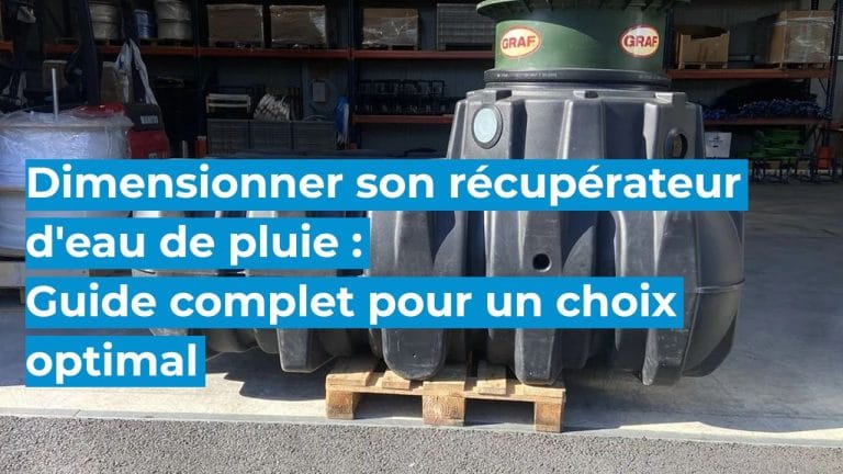 Dimensionner un récupérateur d'eau