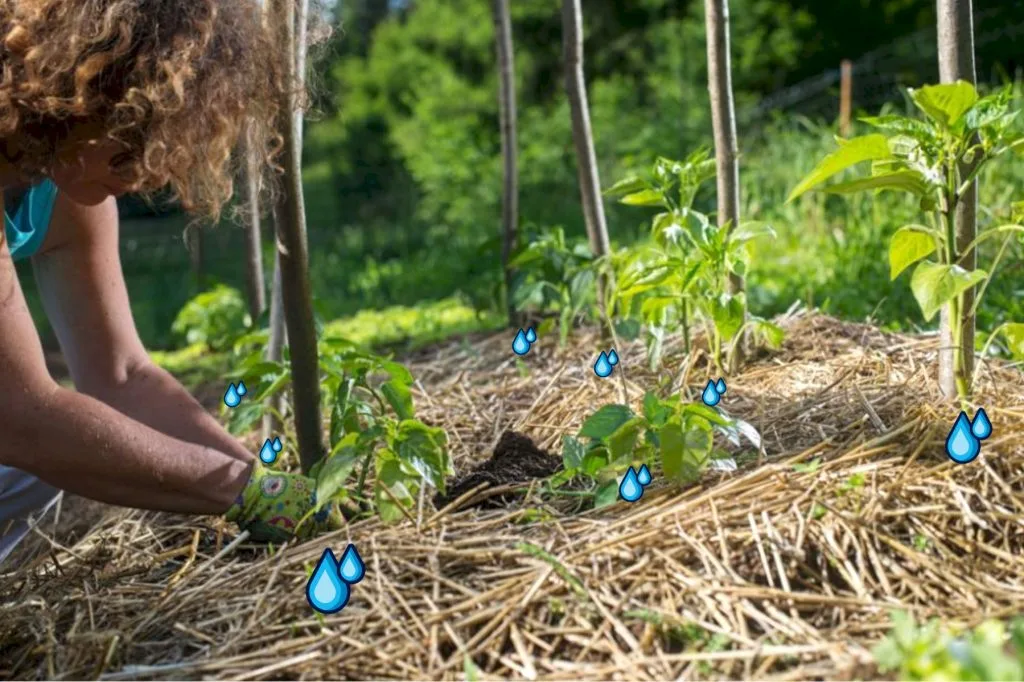 paillage du sol pour faire des économies