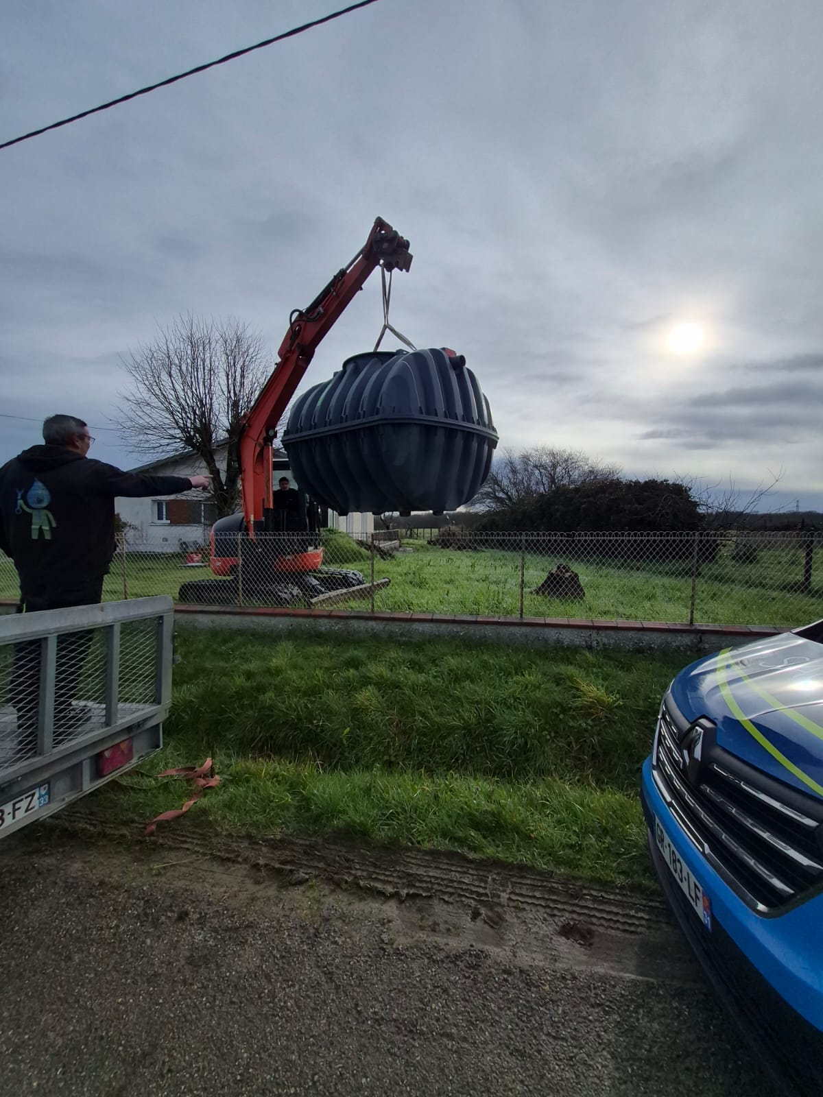 Installation de systeme d'assainissement dans le loiret